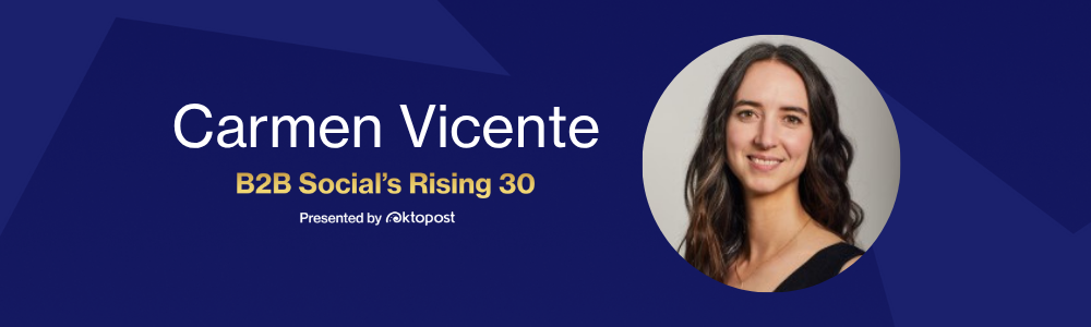 Carmen Vicente named as one of Oktopost's B2B Social's Rising 30